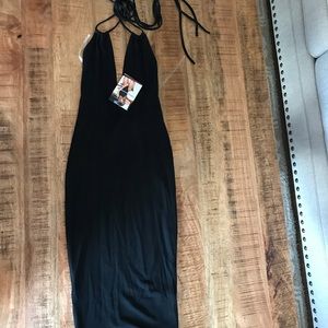 Low neck line halt dress from nakedwardrobe